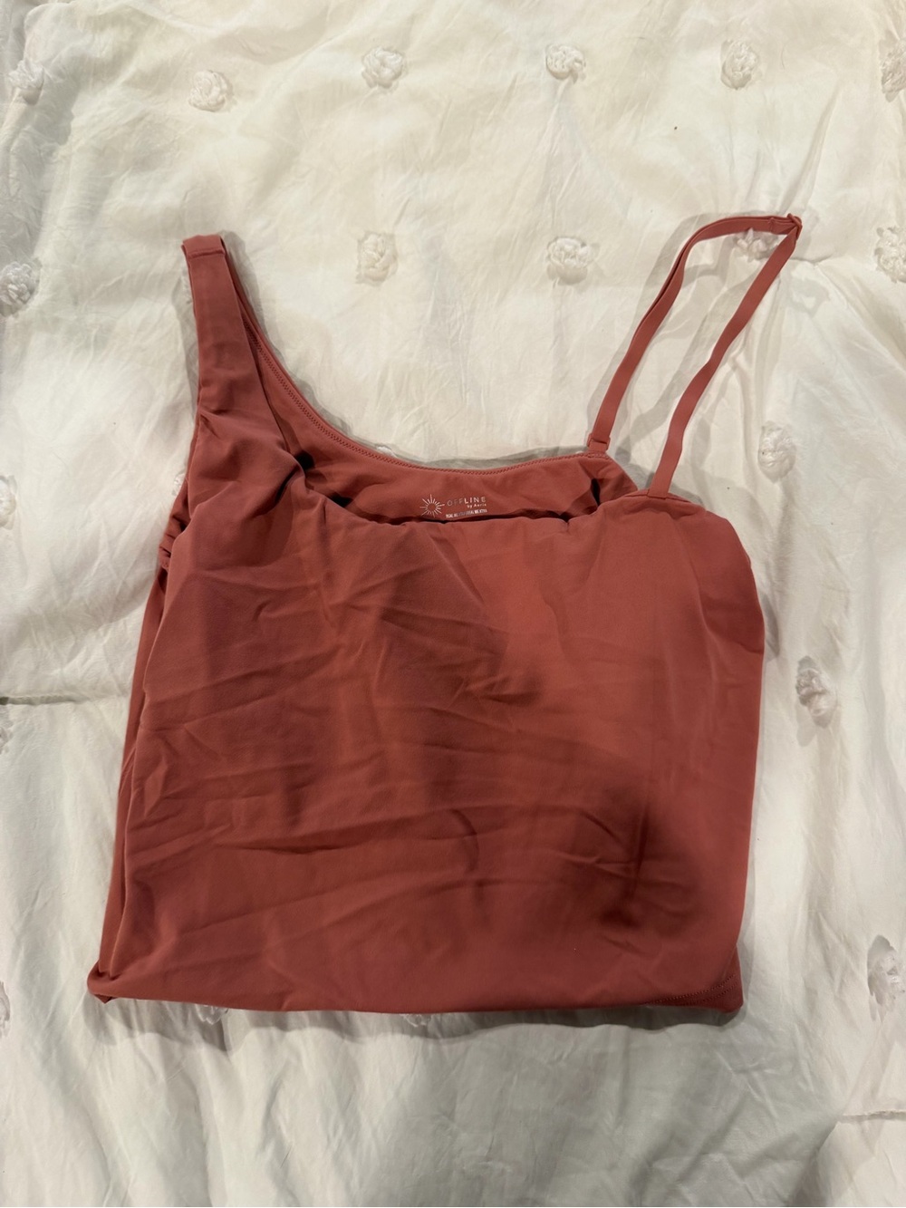 aerie Rust Pink Adjustable-Strap Cami Sports Bra
